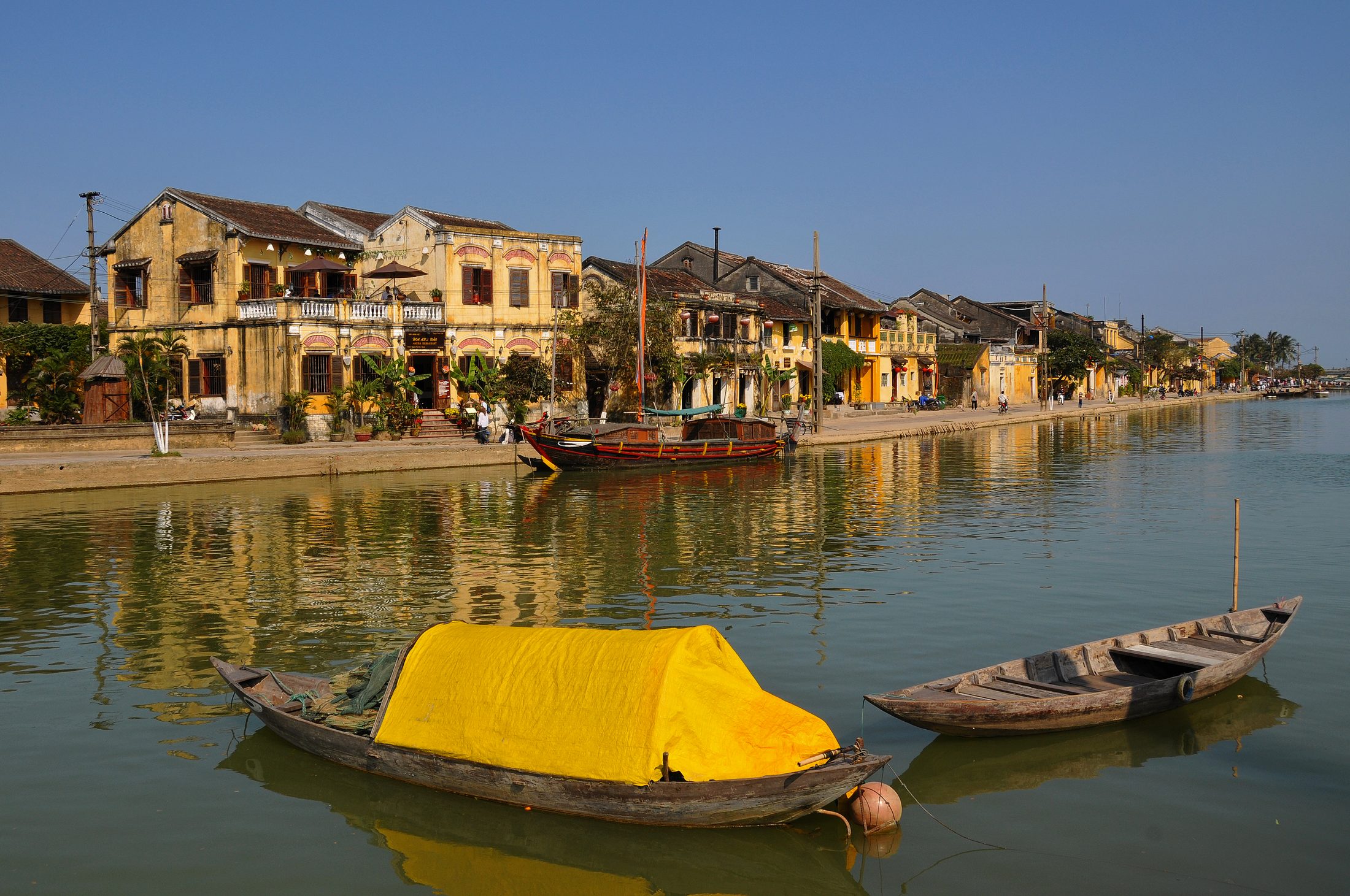 Пейзаж реки Thu Bồn в Hội An